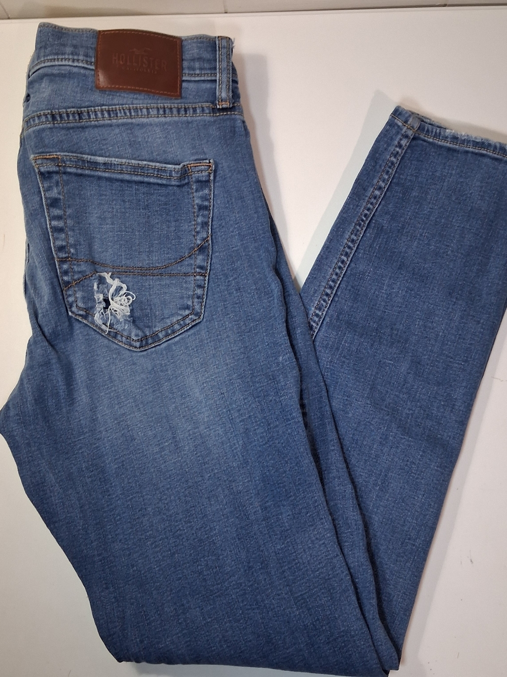 Hollister Women's Mid Blue Stretch Denim Jeans Size 30x32